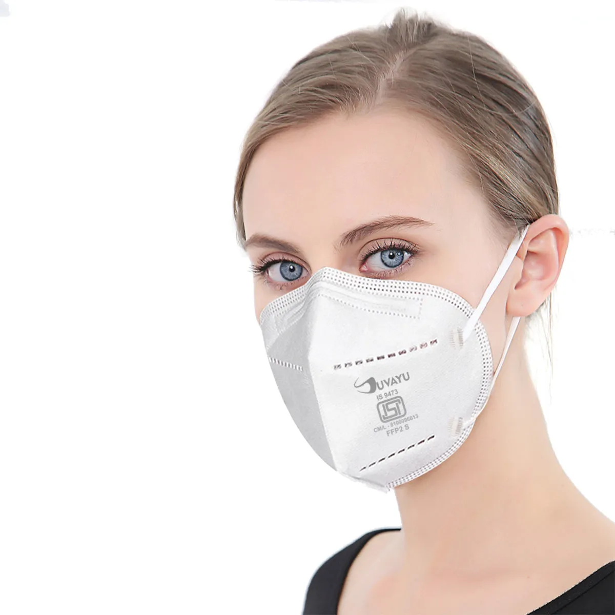 Suvayu N-95 ISI Certified A.I.I.M.S Approved 5-Layer FFP2 Mask - GREY